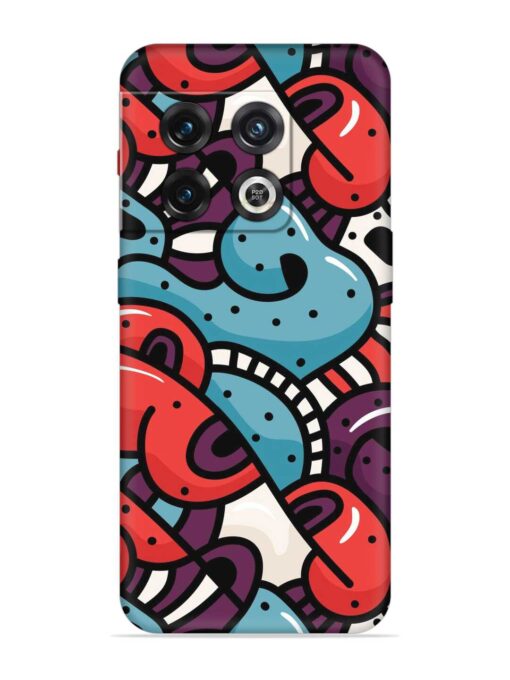 Seamless Backdrop Colorful Embossed Soft Silicone Case for Oneplus 10 Pro (5G) Zapvi