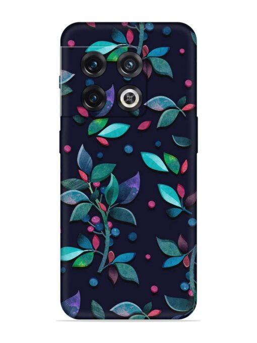 Decorative Watercolor Flower Embossed Soft Silicone Case for Oneplus 10 Pro (5G) Zapvi