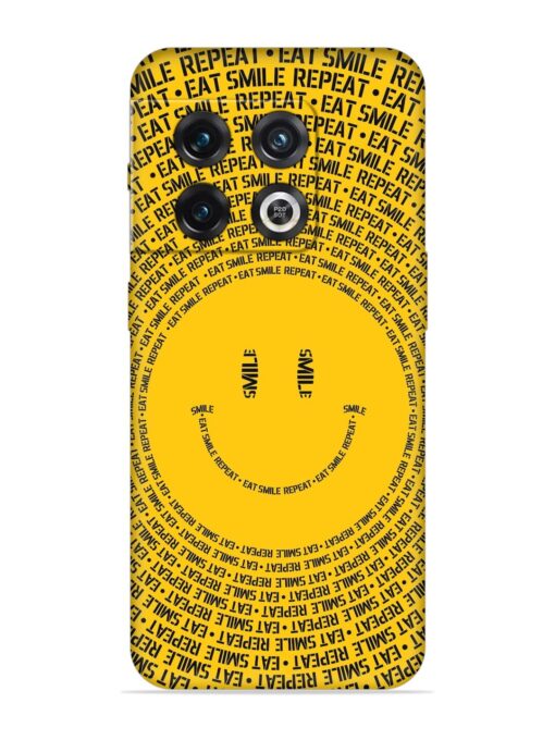 Smiley Embossed Soft Silicone Case for Oneplus 10 Pro (5G) Zapvi