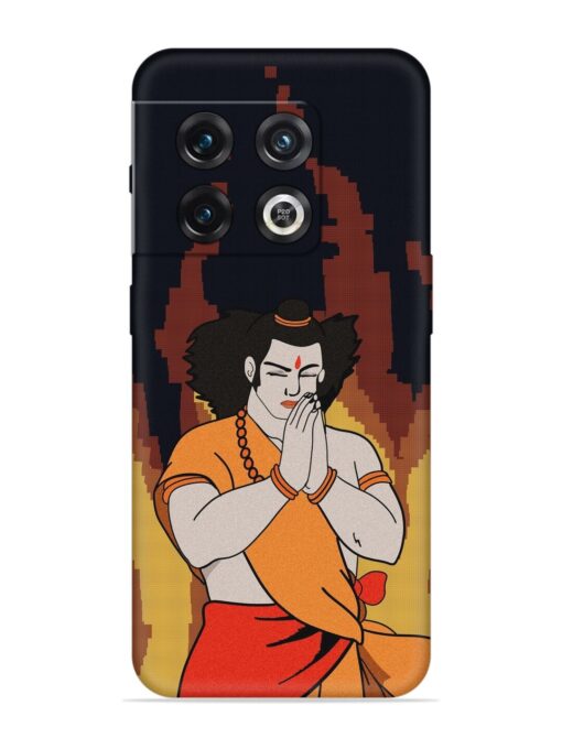 Shree Ram Vector Embossed Soft Silicone Case for Oneplus 10 Pro (5G) Zapvi