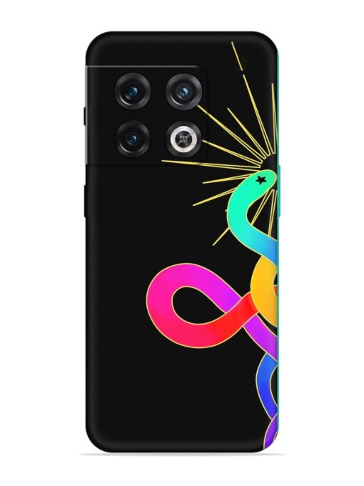 Art Geometric Abstraction Embossed Soft Silicone Case for Oneplus 10 Pro (5G) Zapvi