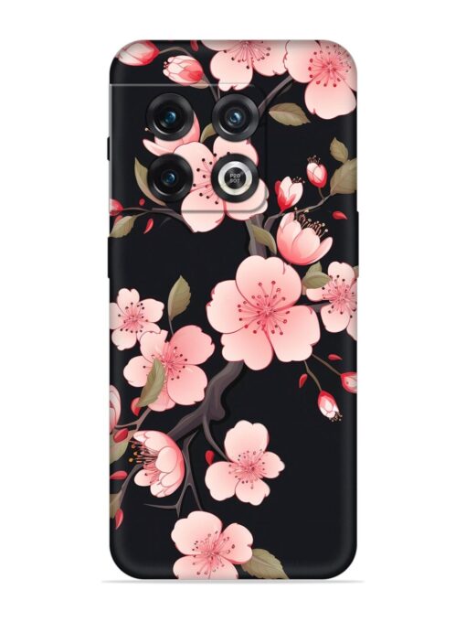 Cherry Blossom Embossed Soft Silicone Case for Oneplus 10 Pro (5G) Zapvi