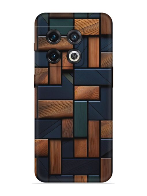 Wooden Background Cubes Embossed Soft Silicone Case for Oneplus 10 Pro (5G) Zapvi