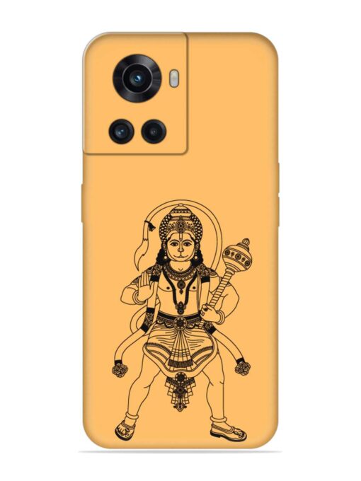 Indian God Hanuman Embossed Soft Silicone Case for Oneplus 10R (5G) Zapvi