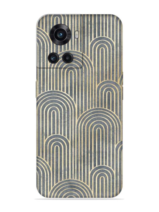 Art Deco Style Embossed Soft Silicone Case for Oneplus 10R (5G) Zapvi