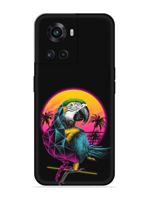 Rad Parrot Embossed Soft Silicone Case for Oneplus 10R (5G) Zapvi