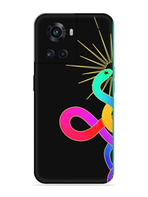 Art Geometric Abstraction Embossed Soft Silicone Case for Oneplus 10R (5G) Zapvi