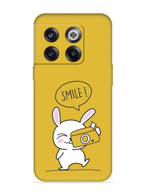 Hey Smile Please Embossed Soft Silicone Case for Oneplus 10T (5G) Zapvi