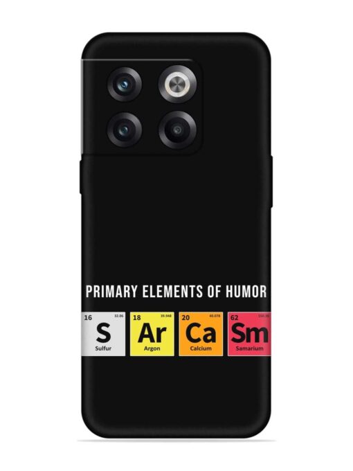 Primary Elements Humor Embossed Soft Silicone Case for Oneplus 10T (5G)