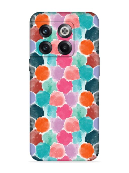 Colorful Seamless Pattern Embossed Soft Silicone Case for Oneplus 10T (5G) Zapvi