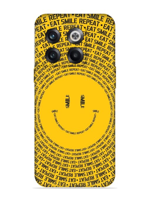 Smiley Embossed Soft Silicone Case for Oneplus 10T (5G) Zapvi