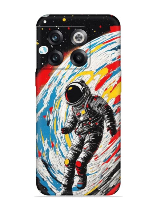 Astronaut Art Embossed Soft Silicone Case for Oneplus 10T (5G) Zapvi