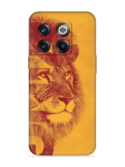 Gold Lion Crown Art Embossed Soft Silicone Case for Oneplus 10T (5G) Zapvi