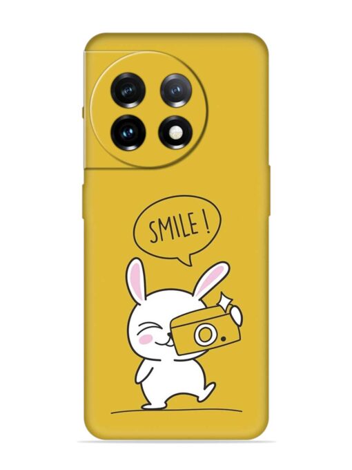 Hey Smile Please Embossed Soft Silicone Case for Oneplus 11 (5G)