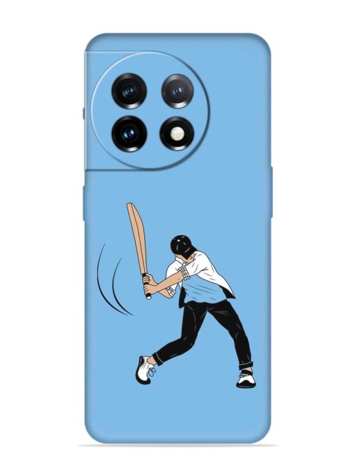 Cricket Gully Boy Embossed Soft Silicone Case for Oneplus 11 (5G)