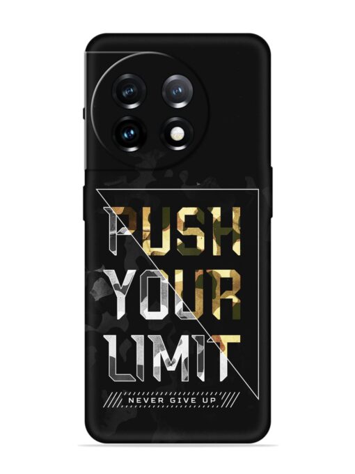 Push Your Limits Embossed Soft Silicone Case for Oneplus 11 (5G)