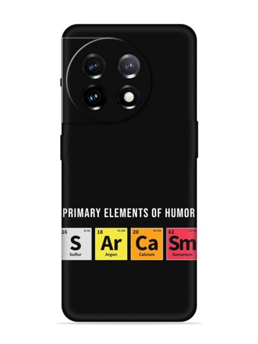 Primary Elements Humor Embossed Soft Silicone Case for Oneplus 11 (5G)