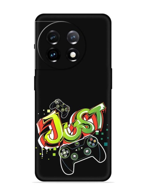 Graffiti Gamepad Illustration Embossed Soft Silicone Case for Oneplus 11 (5G)