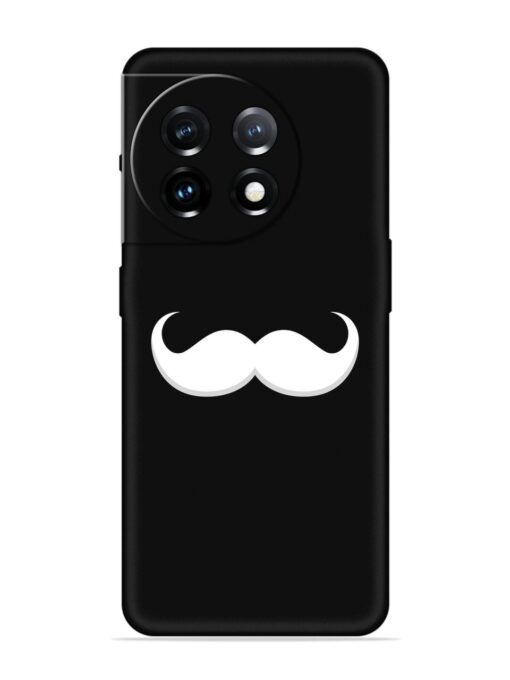 Mustache Vector Embossed Soft Silicone Case for Oneplus 11 (5G)