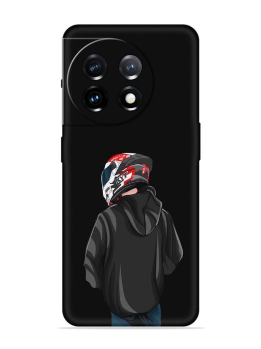 Motorcycle Rider Embossed Soft Silicone Case for Oneplus 11 (5G)