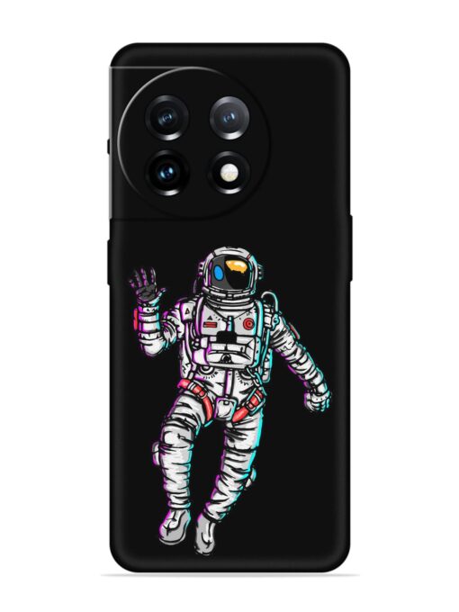 Spaceman Embossed Soft Silicone Case for Oneplus 11 (5G) Zapvi