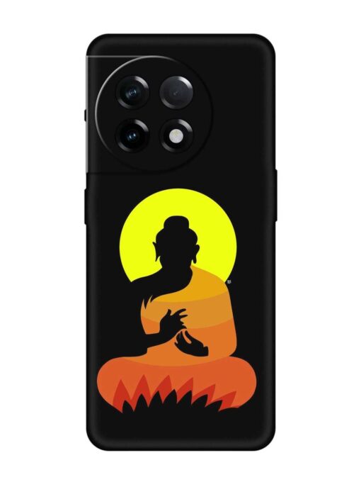 Buddha Art Black Embossed Soft Silicone Case for Oneplus 11R (5G) Zapvi