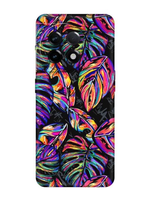 Tropical Seamless Vector Embossed Soft Silicone Case for Oneplus 11R (5G) Zapvi