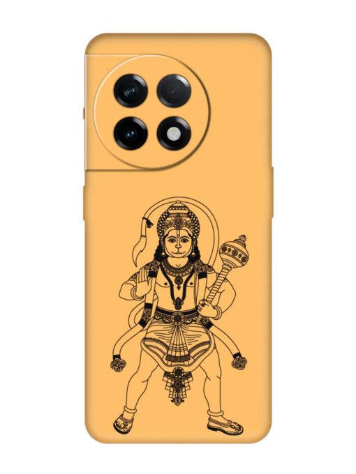 Indian God Hanuman Embossed Soft Silicone Case for Oneplus 11R (5G) Zapvi