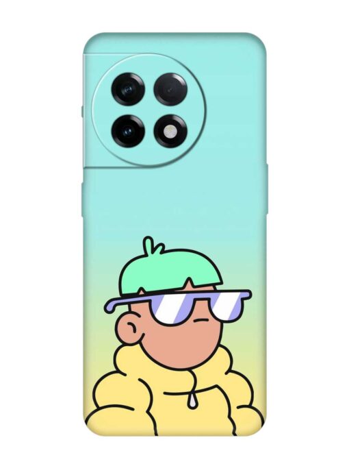 Doodles Cool Character Embossed Soft Silicone Case for Oneplus 11R (5G) Zapvi