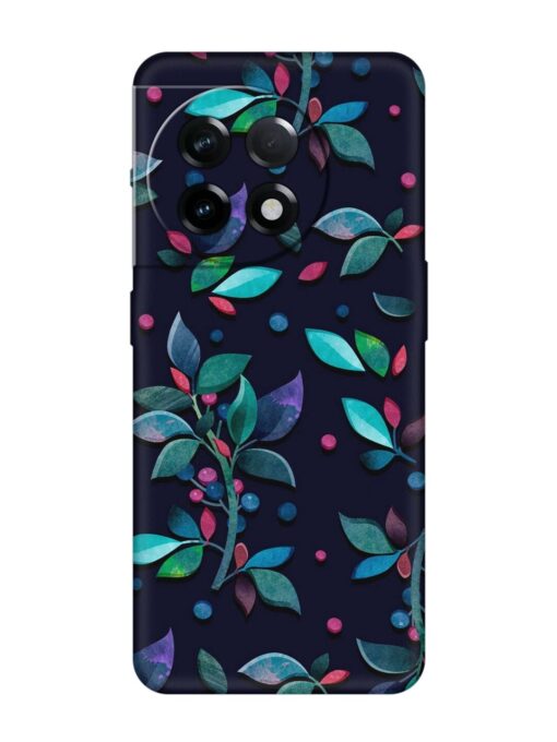 Decorative Watercolor Flower Embossed Soft Silicone Case for Oneplus 11R (5G) Zapvi