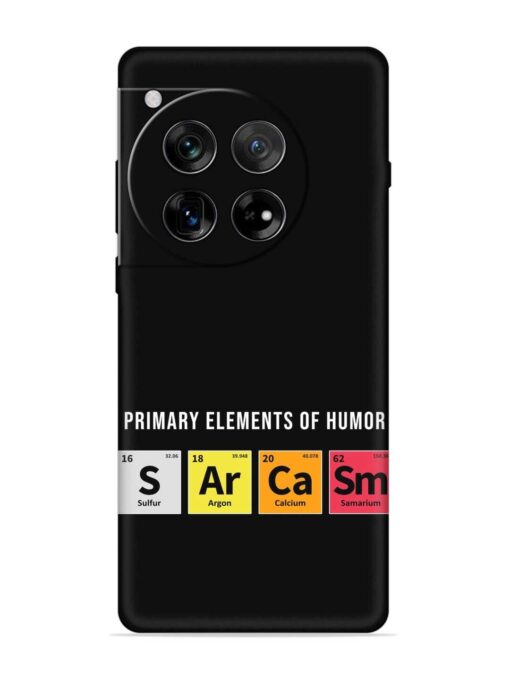 Primary Elements Humor Embossed Soft Silicone Case for Oneplus 12 (5G) Zapvi