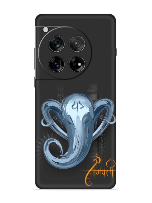 Illustration Lord Ganpati Embossed Soft Silicone Case for Oneplus 12 (5G)