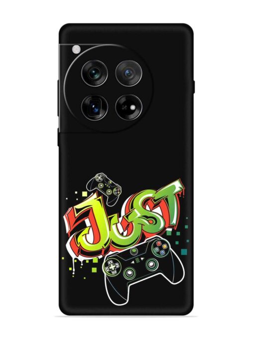 Graffiti Gamepad Illustration Embossed Soft Silicone Case for Oneplus 12 (5G)