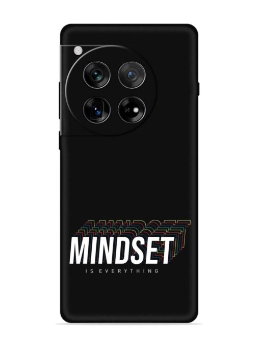 Mindset Everything Slogan Embossed Soft Silicone Case for Oneplus 12 (5G)