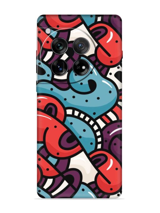 Seamless Backdrop Colorful Embossed Soft Silicone Case for Oneplus 12 (5G)