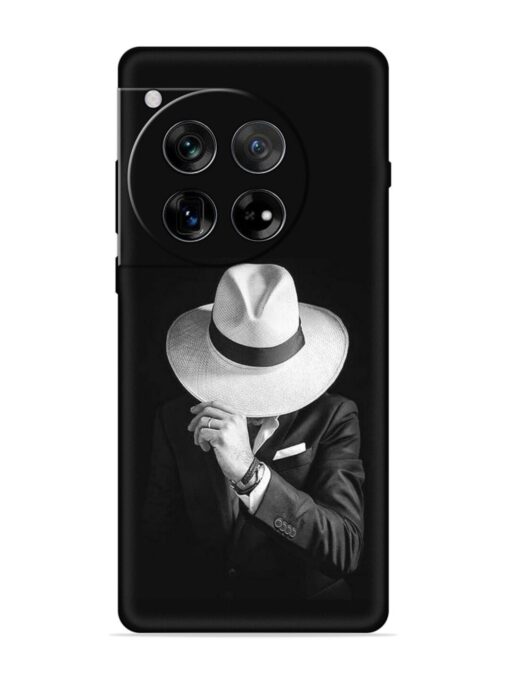 Men Under Hat Embossed Soft Silicone Case for Oneplus 12 (5G)