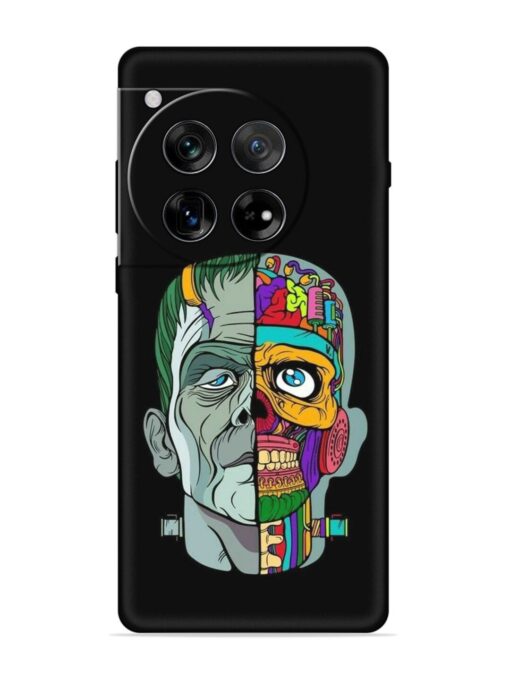 Men Vs Skull Embossed Soft Silicone Case for Oneplus 12 (5G)