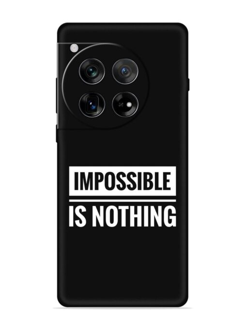 Impossible Is Nothing Embossed Soft Silicone Case for Oneplus 12 (5G)