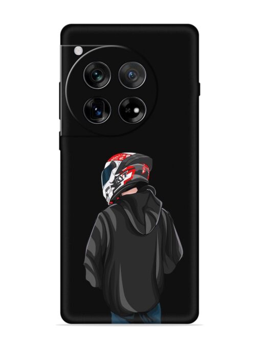 Motorcycle Rider Embossed Soft Silicone Case for Oneplus 12 (5G)