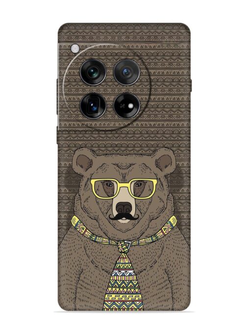 Grizzly Bear Embossed Soft Silicone Case for Oneplus 12 (5G)