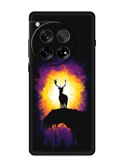 Elk Animal Art Embossed Soft Silicone Case for Oneplus 12 (5G) Zapvi