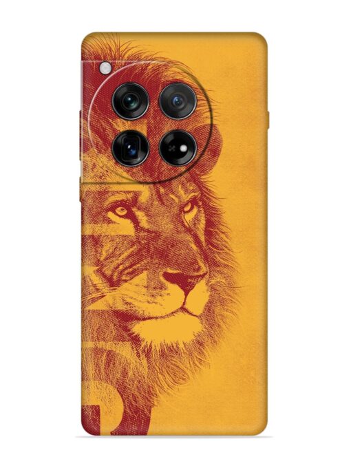 Gold Lion Crown Art Embossed Soft Silicone Case for Oneplus 12 (5G)