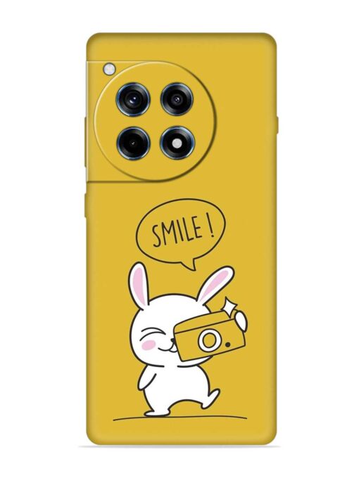 Hey Smile Please Embossed Soft Silicone Case for Oneplus 12R (5G) Zapvi