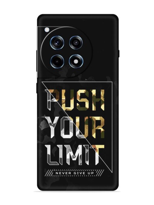 Push Your Limits Embossed Soft Silicone Case for Oneplus 12R (5G)