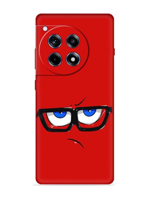 Rad Angry Face Embossed Soft Silicone Case for Oneplus 12R (5G) Zapvi