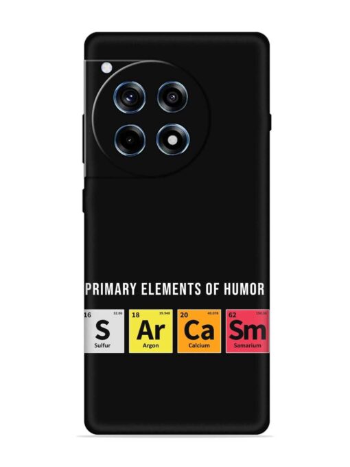 Primary Elements Humor Embossed Soft Silicone Case for Oneplus 12R (5G)