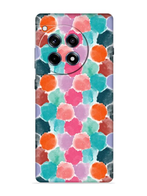 Colorful Seamless Pattern Embossed Soft Silicone Case for Oneplus 12R (5G)