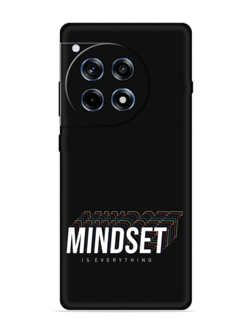 Mindset Everything Slogan Embossed Soft Silicone Case for Oneplus 12R (5G)