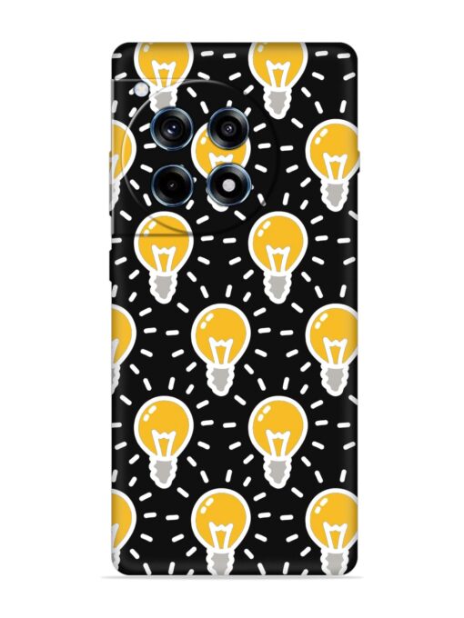 Light Bulb Seamless Embossed Soft Silicone Case for Oneplus 12R (5G) Zapvi