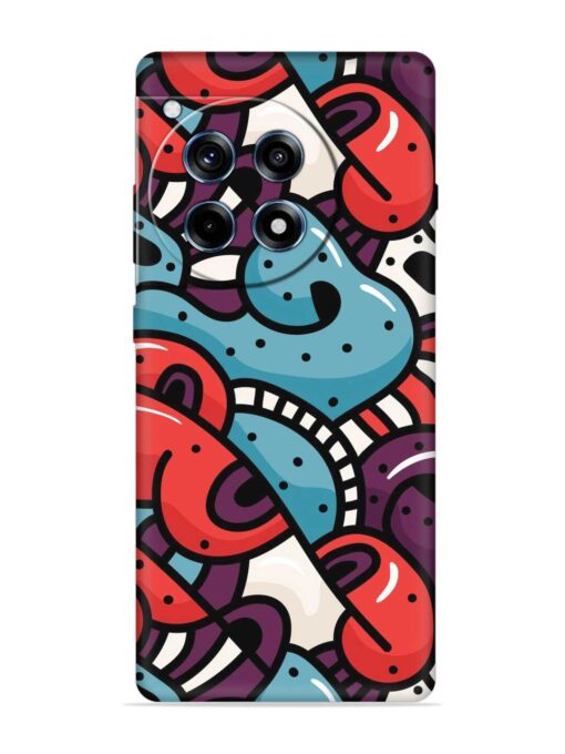 Seamless Backdrop Colorful Embossed Soft Silicone Case for Oneplus 12R (5G) Zapvi